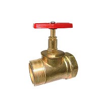 Клапан латунный пожарный прямой DN50 PN16 под газовый ключ муфта-штуцер Цветлит купить в Волгограде | "Проконсим"