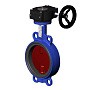 Затвор дисковый поворотный DN 250 PN 16 межфланцевый с диском из чугуна уплотнение-EPDM редуктор Tecofi VPI4448