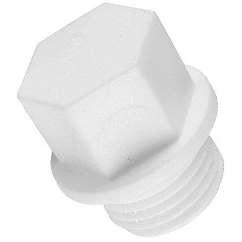 Заглушка резьбовая ПП 20-3/4'' PN 25 с наружной резьбой белая РТП 10556 купить в Волгограде | "Проконсим"