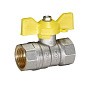 Кран латунный Temper серия 83 DN15 PN40 никелированный газовый бабочка м-м ГОСТ Р 59553 купить в Волгограде | "Проконсим"