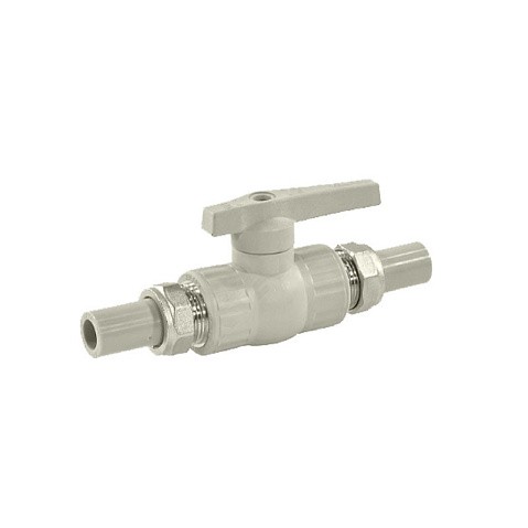 Краны шаровые ПП DN 20-32 PN 25 с двусторонним разъемным соединением серые Valfex купить в Волгограде | "Проконсим" Краны шаровые ПП DN 20-32 PN 25 с двусторонним разъемным соединением серые Valfex купить в Волгограде | "Проконсим"
