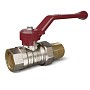 Кран латунный шаровой Temper 88.В-А.12.Р DN 15 PN 40 американка никелированный рычаг купить в Волгограде | "Проконсим"
