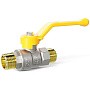 Кран латунный шаровой LD Pride GAS DN20 PN 40 никелированный рычаг штуцер-штуцер купить в Волгограде | "Проконсим"