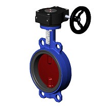 Затворы поворотные дисковые DN 150-500 PN 10-16 межфланцевые с чугунным диском с редуктором Tecofi VPI4448 купить в Волгограде | "Проконсим"