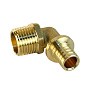 Угольник латунный для PEX труб 20-3/4'' PN 16 S-2,8мм под надвижную гильзу Valfex VF.453.AF купить в Волгограде | "Проконсим"