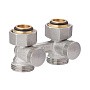 Узел нижнего подключения MVI TR.410.0505 DN 20 PN 10 прямой двухтрубный вентильного типа 20-3/4'' под евроконус, муфта купить в Волгограде | "Проконсим"